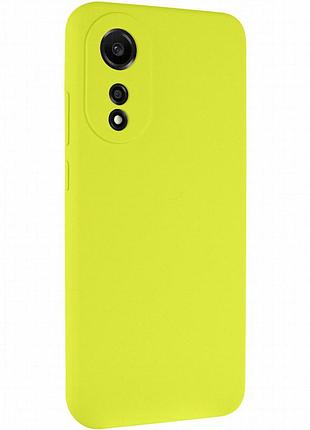 Чехол silicone cover lakshmi full camera (aaa) для oppo a78 4g желтый / yellow