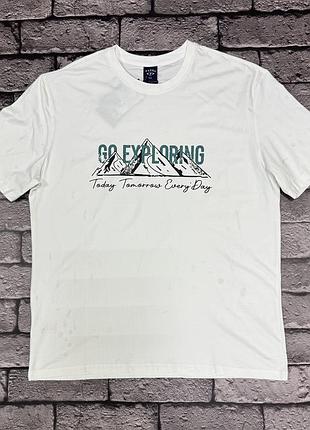 Футболка panda мужская большого размера , 8xl,белый