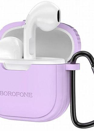 Беспроводные tws наушники borofone bw29 case taro purple