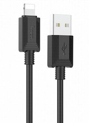 Дата кабель hoco x73 ferry usb to lightning 2.4a (1m) black