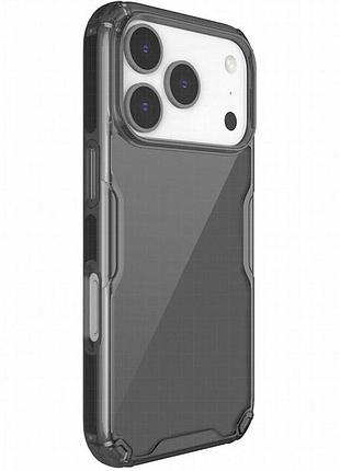 Tpu чехол nillkin nature pro series для apple iphone 17 pro max / 18 pro max (6.9") черный (прозрачный)