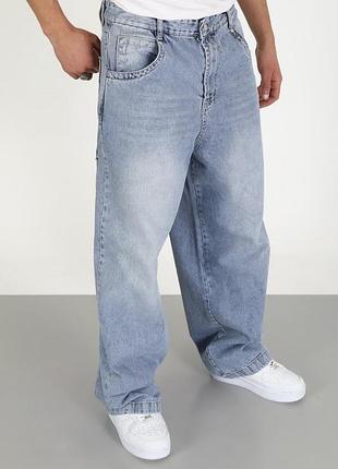 Джинси чоловічі willmen super baggy широкі скейтер баггі , 33 блакитний