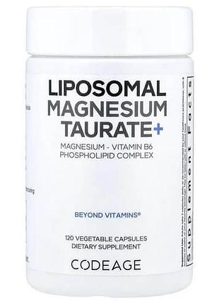 Codeage liposomal magnesium taurate+ 120 capsules
