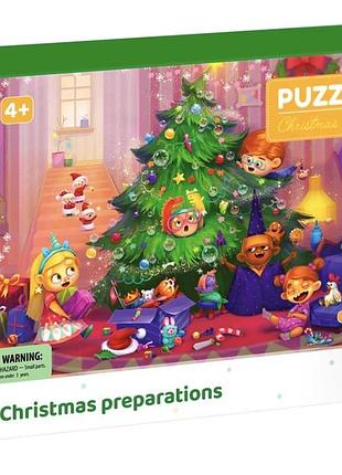 Пазл dodo «christmas preparations» 60 елементів, новий