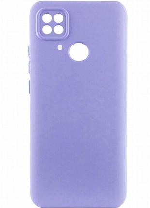 Чехол silicone cover lakshmi full camera (a) для xiaomi poco c40 сиреневый / dasheen