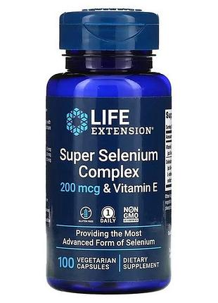 Life extension super selenium complex & vitamin e 100 capsules