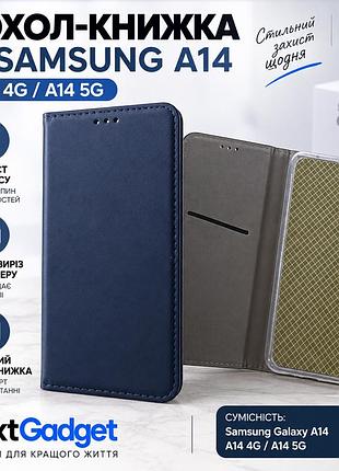 Чехол-книжка для samsung galaxy a14 4g / a14 5g - синий