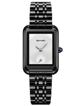 Мужские наручные часы skmei 2670bksi black-silver с металлическим браслетом