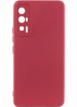 Чехол silicone cover lakshmi full camera (a) для xiaomi poco f5 pro бордовый / marsala