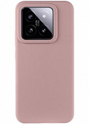 Чехол silicone cover lakshmi (aaa) для xiaomi 14 pro розовый / pink sand