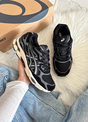 Чоловічі кросівки asics gel-nyc black cream gore-tex termo