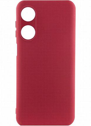 Чехол silicone cover lakshmi full camera (a) для oppo a38 / a18 бордовый / marsala