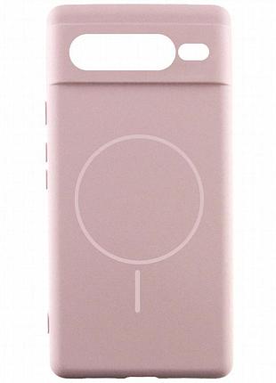 Чехол silicone cover lakshmi full camera (aa) with magnetic fit для google pixel 7 pro розовый / pink sand