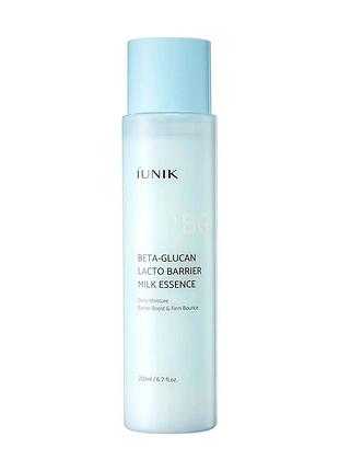 Iunik beta glucan lacto barrier milk essence
молочко для кожи для регенерации и восстановления кожи 200ml