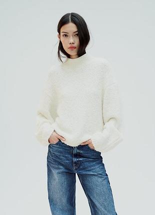 Пухнастий светр zara 3
