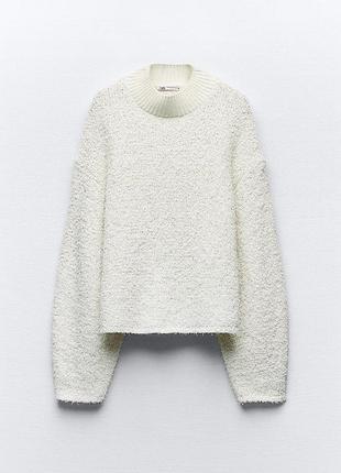 Пухнастий светр zara 6
