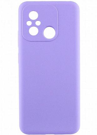 Чехол silicone cover lakshmi full camera (aaa) для xiaomi redmi 12c сиреневый / dasheen
