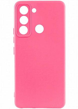 Чехол silicone cover lakshmi full camera (aaa) для tecno spark 8c розовый / barbie pink