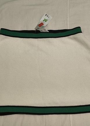 Primark cotton - стильная брендовая спортивная мини юбка -м