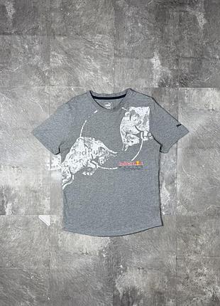 Чоловіча футболка puma red bull racing пума ред булл рейсінг formula 1 f1 сіра оригінал мерч автоспорт гонки редбул ред булл пума ф1 team racing shirt