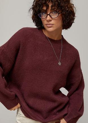 Подовжений в’язаний джемпер oversize 2