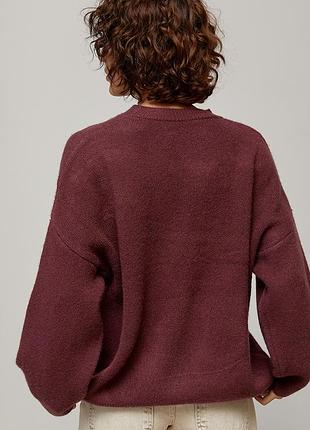 Подовжений в’язаний джемпер oversize 4