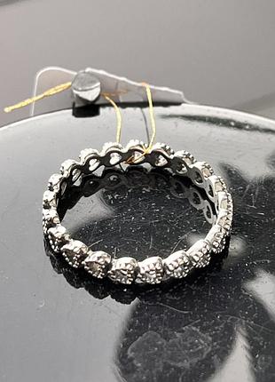 Серебряное кольцо пандора pandora сердца