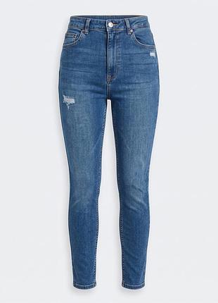 Джинсы skinny с высокой талией 44
