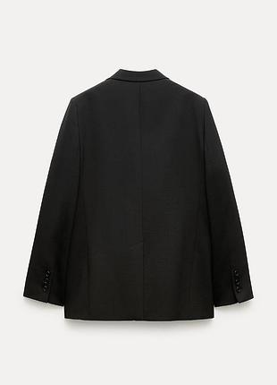 Якісний чорний блейзер zara 2