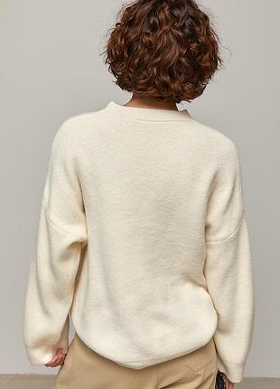 Подовжений в’язаний джемпер oversize 4