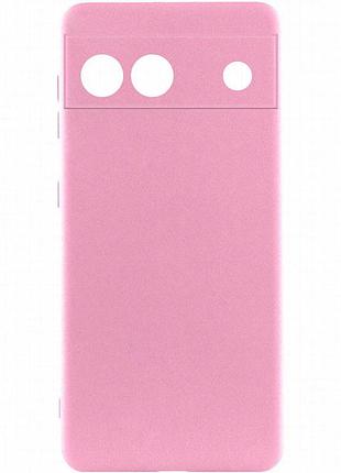 Чехол silicone cover lakshmi full camera (a) для google pixel 6a розовый / pink