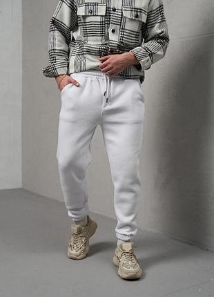 Брюки мужские из трехнитки "fleece" intruder белые xl