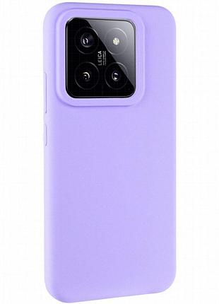 Чехол silicone cover lakshmi (aaa) для xiaomi 14 pro сиреневый / dasheen