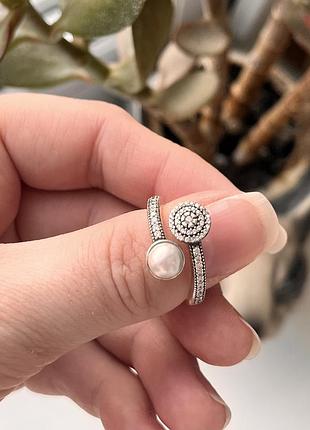 Серебряное кольцо пандора pandora p.16.5 2