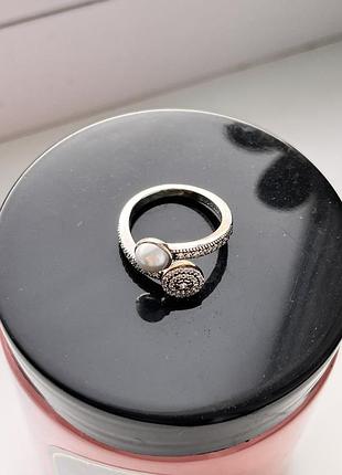 Серебряное кольцо пандора pandora p.16.5 4