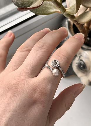 Серебряное кольцо пандора pandora p.16.5 6