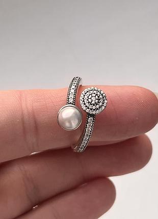 Серебряное кольцо пандора pandora p.16.5 7