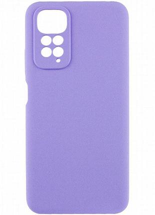 Чехол silicone cover lakshmi full camera (aaa) для xiaomi redmi note 11 (global) / note 11s сиреневый / dasheen