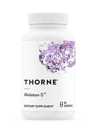 Натуральная добавка thorne melaton-5, 60 вегакапсул