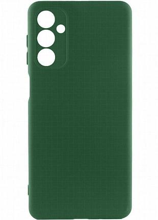 Чехол silicone cover lakshmi full camera (a) для samsung galaxy m34 5g зеленый / dark green