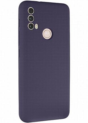 Чехол silicone cover lakshmi full camera (aaa) для motorola moto e40 темно-синий / midnight blue