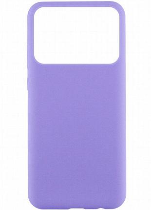 Чехол silicone cover lakshmi (aaa) для xiaomi poco x6 pro сиреневый / dasheen
