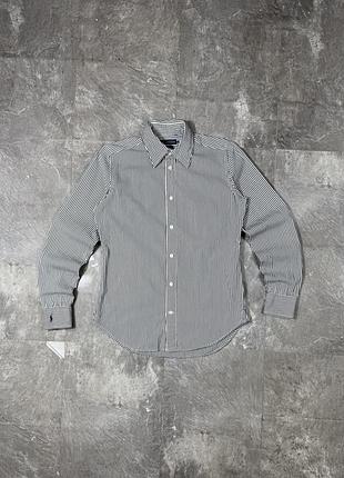 Сорочка ralph lauren ральф лорен жіноча в смужку slim fit блузка рубашка женская в полоску з довгим рукавом бавовняна якісна брендова polo оригінальна