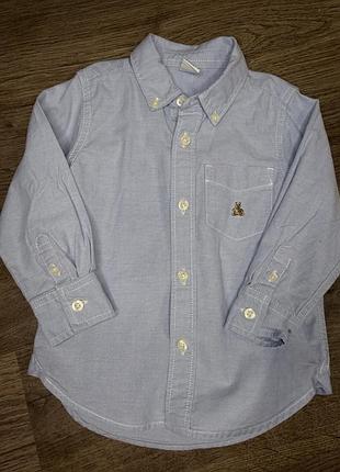 Сорочка для хлопчика gap блакитна