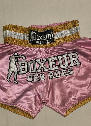 Boxeur des rues - спортивные боксерские шорты, атласные - l