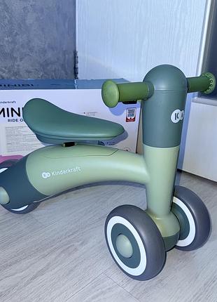Каталка-біговел kinderkraft minibi leaf green