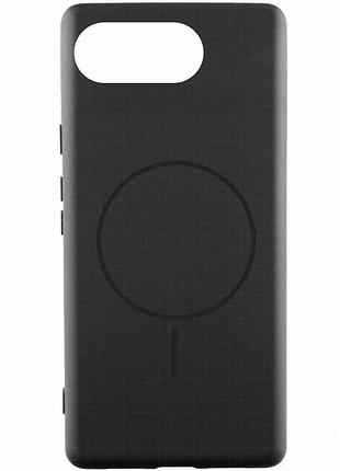 Чехол silicone cover lakshmi (aa) with magnetic fit для google pixel 10a черный / black