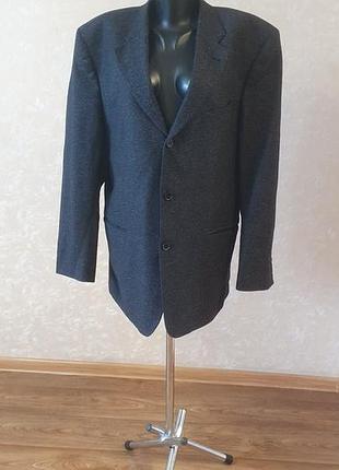 Шерстяний піджак з шовком joop! оригінал silk & wool преміум, розмір 54 (xl/xxl)