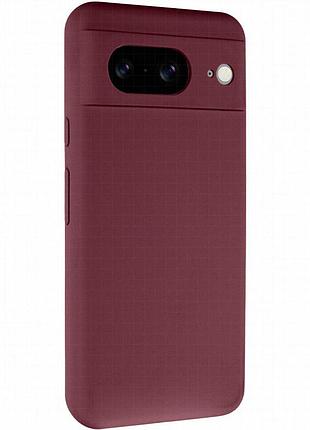 Чехол silicone cover lakshmi full camera (aaa) для google pixel 8 бордовый / plum