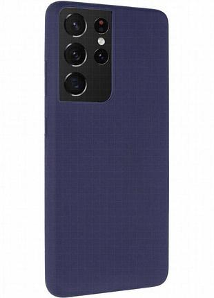 Чехол silicone cover ummi lakshmi (aa) для samsung galaxy s21 ultra синий / midnight blue